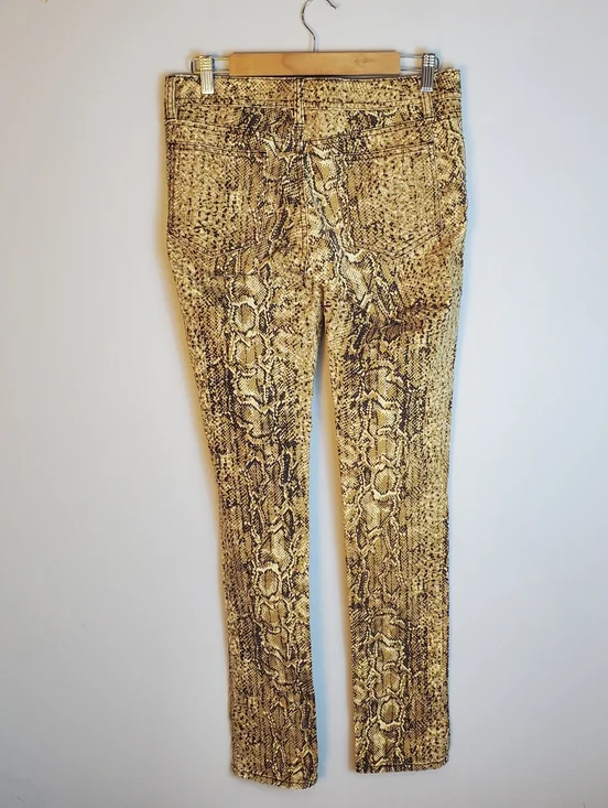 Tory Burch Women’s Super Skinny Jeans Snakeskin Print Size 29 - Picture 3 of 16